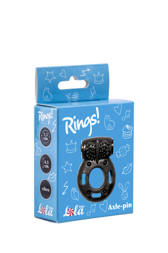 Vibrating cockring Rings Axle-pin black 0114-82lola