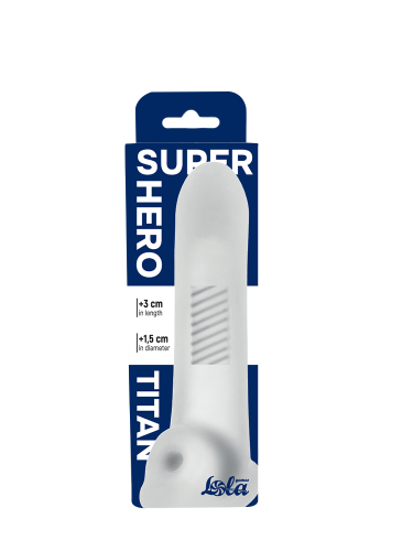 Penis sleeve Super Hero Titan White 7018-02lola