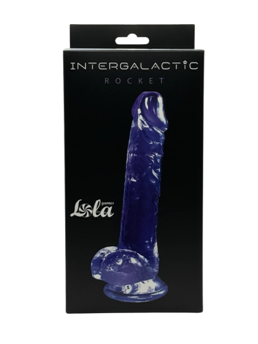 Transparent dildo Intergalactic Rocket Purple 7083-02lola