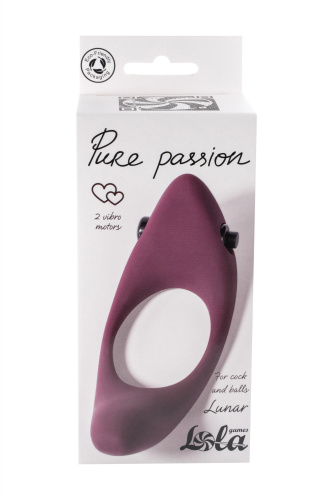 Vibro cockring Pure Passion Lunar Wine red 1305-02lola