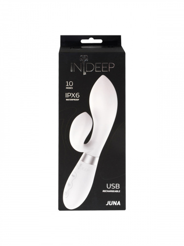 Rechargeable vibrator Indeep Juna White 7700-07indeep