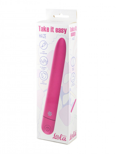 Rechargeable Vibrator Take it easy Haze Pink 9025-02lola