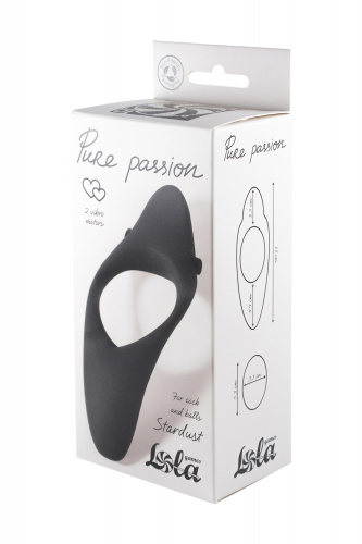 Vibro cockring Pure Passion Stardust Black 1304-01lola