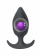 Anal plug with a misplaced centre of gravity Spice it up Insatiable Dark Grey 8011-02lola