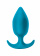 Anal plug with a misplaced centre of gravity Spice it up Insatiable Aquamarine 8011-03lola