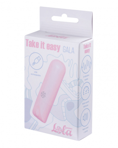 Rechargeable Vibrobullet Take it Easy Gala pink 9024-02lola