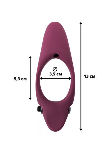 Vibro cockring Pure Passion Stardust Wine red 1304-02lola