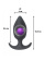 Anal plug with a misplaced centre of gravity Spice it up Insatiable Dark Grey 8011-02lola