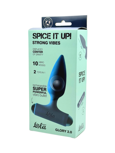 Anal Plug with Rechargeable Bullet Spice it Up Glory 2.0 8015-05lola