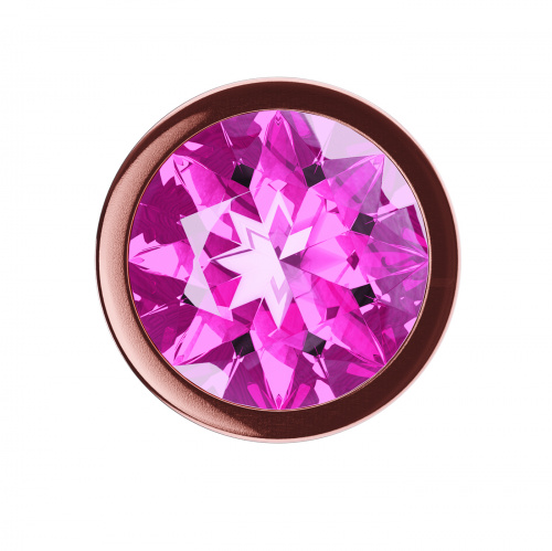 Rose Gold Anal Plug Diamond Quartz Shine S 4023-01lola