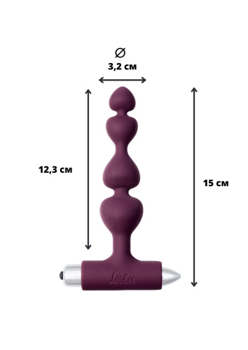 Vibrating Anal Plug Spice it up New Edition Excellence Wine red 8016-03lola