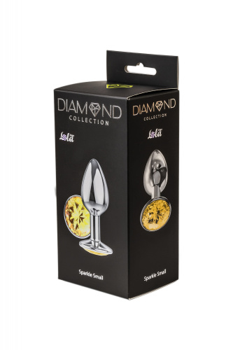 Anal plug Diamond Yellow Sparkle Small 4009-02lola