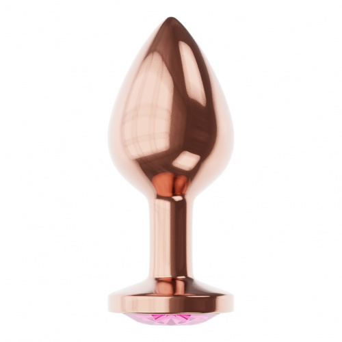 Rose Gold Anal Plug Diamond Quartz Shine S 4023-01lola