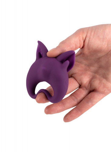 Rechargeable ring for clitoral stimulation MiMi Animals Kitten Kiki Purple 7200-03lola