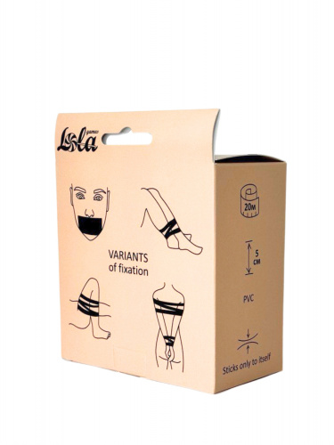 Bondage Tape Vanilla Oxytocin Black 1169-02lola