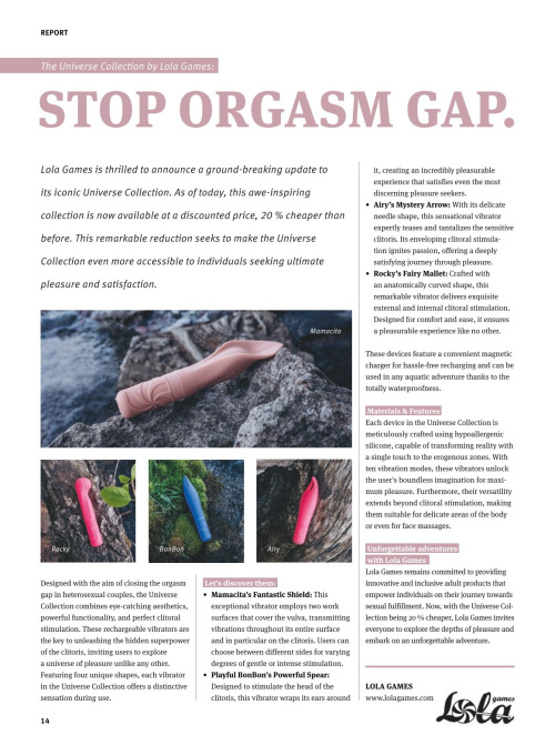 Introducing the Universe Collection by Lola Games: Stop Orgasm Gap.