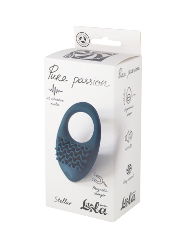 Rechargeable Vibro cockring Pure Passion Stellar Green 1501-03lola