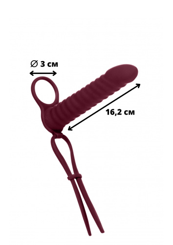 Strap-on Pure Passion Rori Wine red 1205-02lola