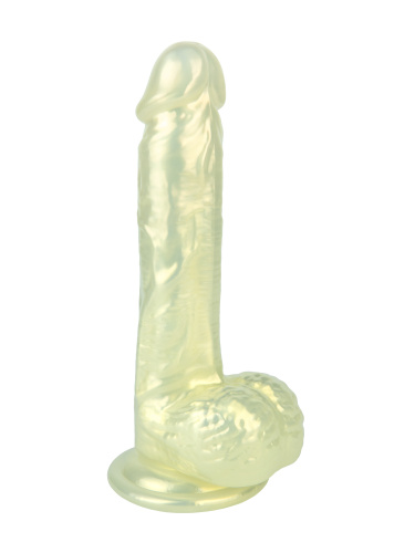 Pearlescent dildo Mabe Pearl Golden 9901-01lola