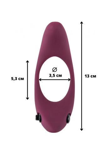 Vibro cockring Pure Passion Lunar Wine red 1305-02lola