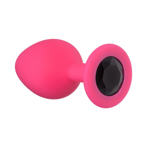 Anal plug  Emotions Cutie Medium Pink black crystal 4012-01lola