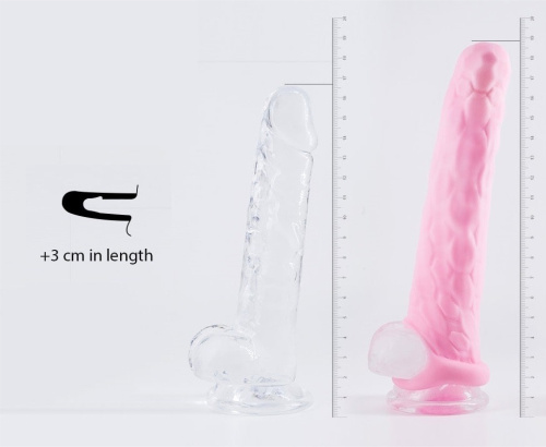 Penis sleeve Homme Long White for 9-12 cm 7008-01lola